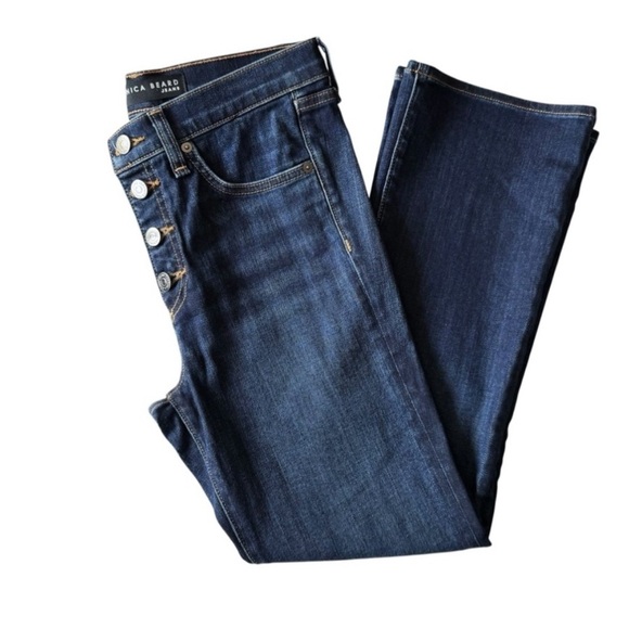Veronica Beard High Rise Dark Blue Jeans - Picture 9 of 9